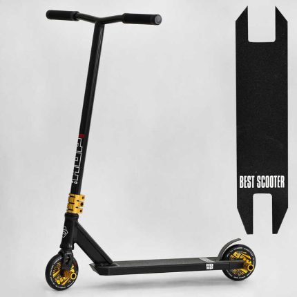 Самокат трюковий N-01801 "Best Scooter" (2) "HOP", HIC-система, ПЕГИ, алюмінієвий диск та дека, колеса PU, d=120мм, ширина керма 58 см
