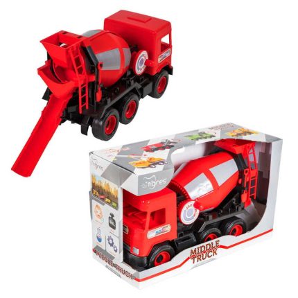 гр Бетонозмішувач "Middle truck" (червоний) 39489 (4) "Tigres", в коробці