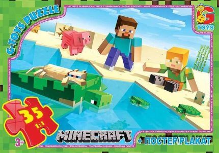 гр Пазли 35 ел. "G Toys" "MINECRAFT" MC 791 (62) + постер