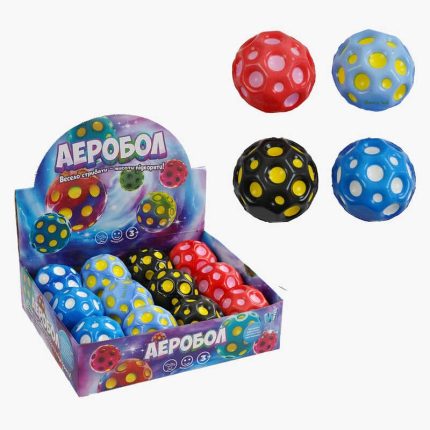 М&apos;яч "Гравіті бол" C 66773 (32) "WToys", ЦІНА ЗА 12 ШТУК В БЛОЦІ, діаметр - 6 см, підсвічування, в коробці