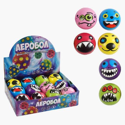 М&apos;яч "Гравіті бол" C 66796 (32) "WToys", ЦІНА ЗА 12 ШТУК В БЛОЦІ, діаметр - 7 см, у коробці