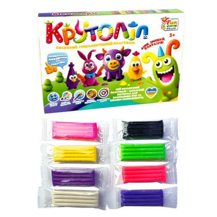 гр Пластилін восковий 49196 8 неонових кольорів (16) "4FUN Game Club" в коробці