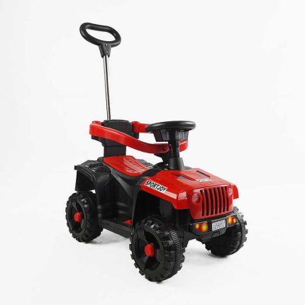 Толокар електричний JOY М-44840 (1) двигун 18W, акумулятор 6V, підсвічування фар, захисний бампер, звуки, музика, пісні укр. та англ. мовами, батьківська ручка, в коробці