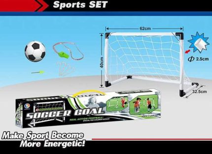 Футбол 5009 (48/2) ворота, м&apos;яч, насос, свисток, у коробці