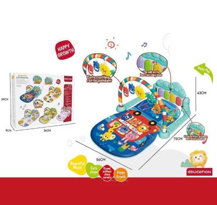 Килимок 368-82 L (24) піаніно, мелодії, підсвічування, 5 підвісок, брязкальця, в коробці