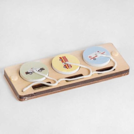 Дерев`яна логічна гра С 51351 (240) "Спецслужби", 3 вкладиша на мотузках, у плівці