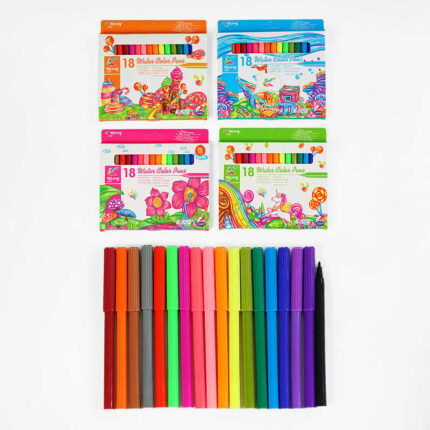 Фломастер С 62039 (144) 18 кольорів, на водній основі, в коробці