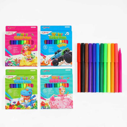 Фломастери С 62040 (240) 4 види, 12 кольорів, на водній основі, в коробці, ВИДАЄТЬСЯ ТІЛЬКИ МІКС ВИДІВ