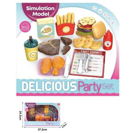 Набір продуктів LY 8634 A (48/2) муляжі продуктів, столове начиння, меню, в коробці