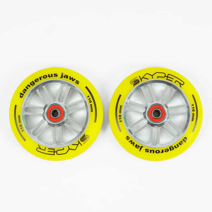 Колесо для трюкового самоката WL-0082/110 (50) "Skyper", колір жовтий, 110мм PU,  підшипники ABEC-7, ЦІНА ЗА 2 ШТУКИ В УПАКОВЦІ