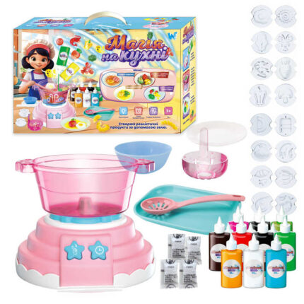 Набір для творчості "Магія на кухні" 47178 (12) "WToys", аквагель, мультиварка, звук, підсвічування, форми, 10 гелів, кухонне приладдя, в коробці
