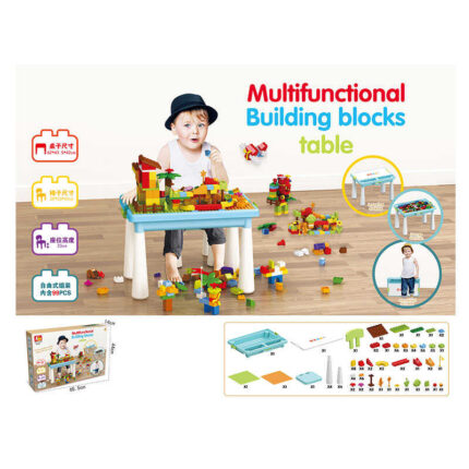 Ігровий столик з конструктором 6319 (6) стільчик, конструктор, 99 деталей, в коробці