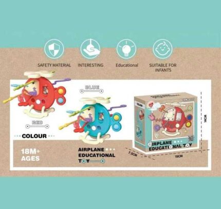 Брязкальце BWL 11 Y (W) (84) 2 кольори, прорізувачі, пальчикові ігри, попіт, спіннер, в коробці