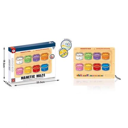 Магнітна гра HD 144 A-1 (96) 8 комірок для кульок, магнітний стилус, в коробці