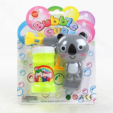 Пістолет з мильними бульбашками 632 J (252/2) “Коала”, механічний принцип роботи, мильний розчин, на листі