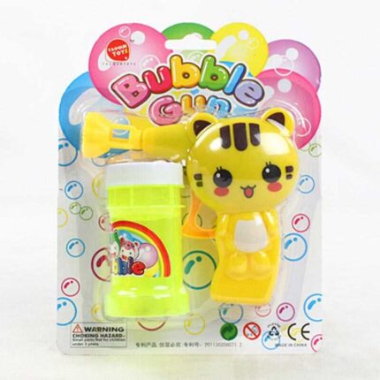 Пістолет з мильними бульбашками 632 K (252/2) “Котик”, механічний принцип роботи, мильний розчин, на листі