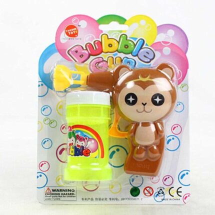 Пістолет з мильними бульбашками 632 M (252/2) “Мавпа”, механічний принцип роботи, мильний розчин, на лист