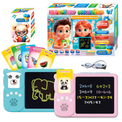 Картридер Всезнайко 94930 (24) "WToys", 2 кольори, ОЗВУЧУВАННЯ УКРАЇНСЬКОЮ МОВОЮ, в коробці