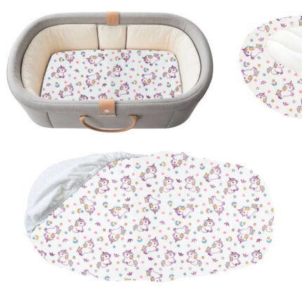 гр Простирадло на резинці АКВА-СТОП для дитячого візочка 92889 (1) тканина мембранна МАХРА, СИТЕЦЬ, розмір 80*45 см "Bimbo"