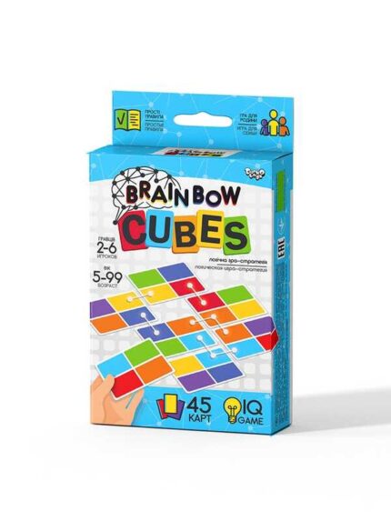 гр Розважальна настільна гра "Brainbow CUBES" G-BRC-01-01 (32) "Danko Toys", опис укррос мовами