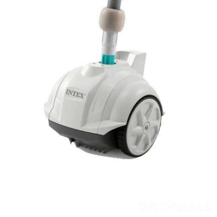 Intex Автоматичний підводний вакуумний робот-пилосос 28007 (1) (ZX50) для очищення дна басейнів, працює від фільтру насоса потужністю від 3407до5678 л
