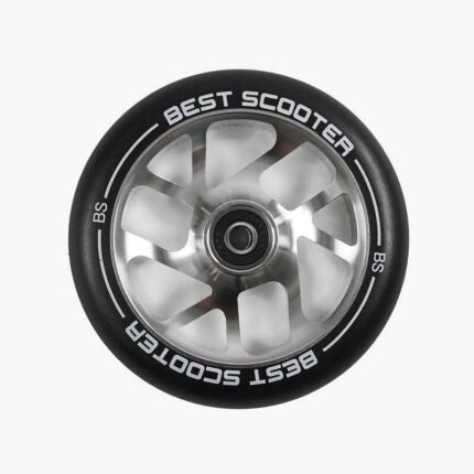 Колесо для трюкового самоката SKL-3963/120 (120) "Best Scooter", колір СРІБЛО, 120 мм PU, підшипник ABEC-9