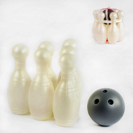 гр Кеглі "Великі 0283 колір білий (3) "BAMSIC", в сітці