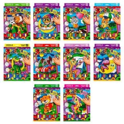 гр Фреска з піску "Sand Art" с.2 SA-02-01U,02U,03U...10U (10) "Danko Toys", ОПИС УКР ВИДАЄТЬСЯ МІКС ВИДІВ