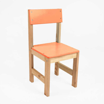 гр Стільчик дитячий С-20527 (1) колір - помаранчевий, висота від підлоги до сидіння 31 см