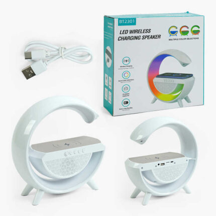 Колонка C 65392 (24) бездротова зарядка телефона, вбудований акумулятор, Bluetooth 5.2, підтримка TF Card, USB Type-C, зміна режимів підсвічування, у коробці