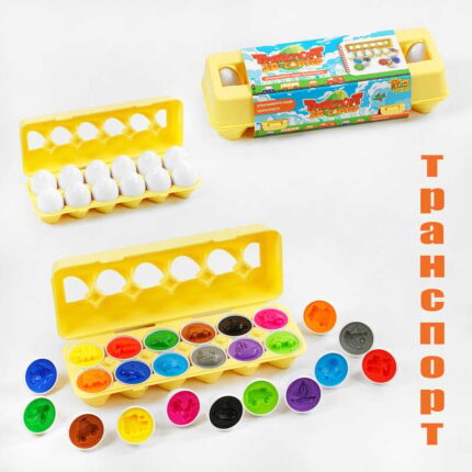 гр 3D сортер "Транспорт" 59293 (18) "4FUN Game Club", "Яєчний лоток", 12 штук в коробці