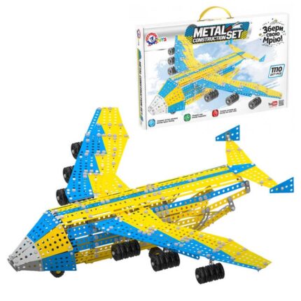 гр Конструктор металевий 9178 (5) "Technok Toys", літак "Мрія", 1110 деталей