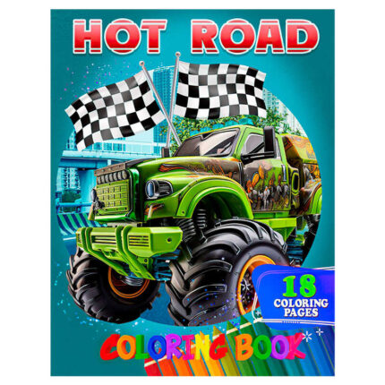 гр Розмальовка 18 кольорових малюнків "Hot Road" 9789655322934 (50) "Jumbi"
