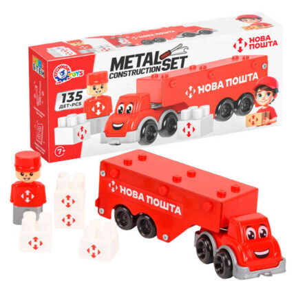 гр Конструктор металевий "Фура" 1416 (6) "Technok Toys", 135 деталей, викрутка, в пакеті