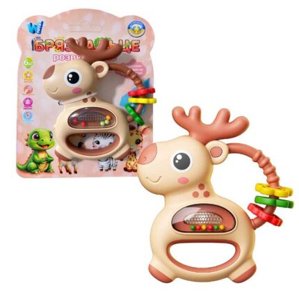 Брязкальце 43037 (72) "WToys", ОЗВУЧУВАННЯ УКРАЇНСЬКОЮ МОВОЮ, пісні, підсвічування, намистини, на листі